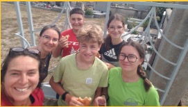 les jeunes avec Fanny et Catherine