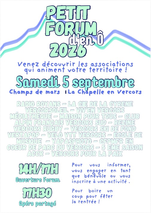 affiche Petit Forum d'en Ô 2026