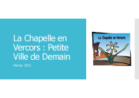 Projet de territoire La Chapelle en vercors Février 2023