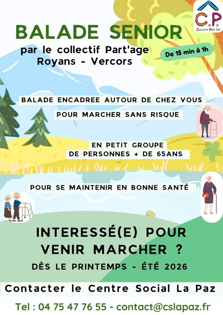 affiche promenade sénior